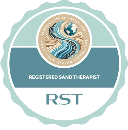 Registered Sand Therapist badge from WASTP
